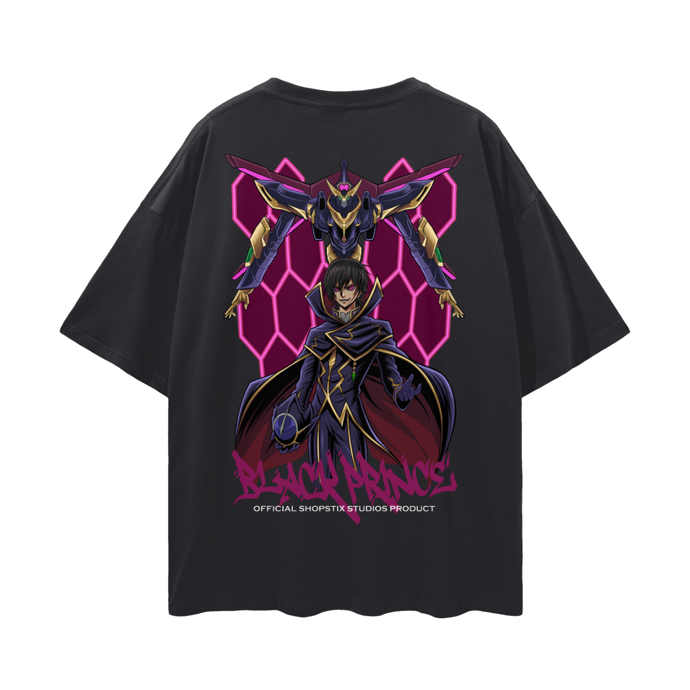 BLACK PRINCE OVERSIZE TEE